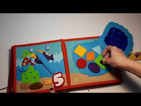 Книга из фетра "Счет" для малышей