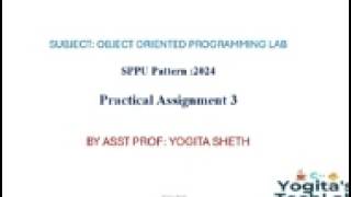 Information SPPU OOP Practical 3 : Inheritance Guide