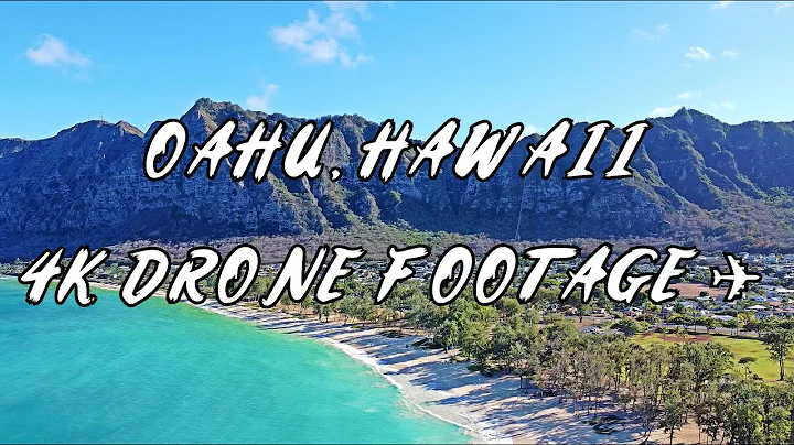 Lanikai Beach, Hawaii 4K Drone Footage - Scenic Relaxation Clips + Calming Music for Relaxation