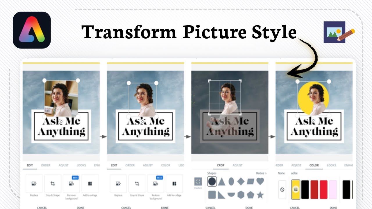 How to edit photos in Adobe Express (Design Touchup) - YouTube