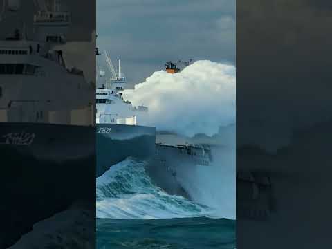Ship Struggles Against