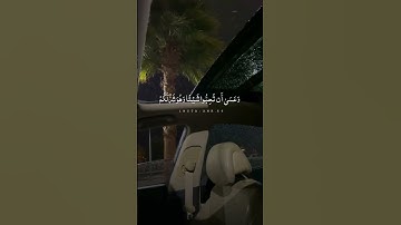 (وعسى أن تكرهوا شيئا وهو خير لكم ) القارئ الشيخ احمد العجمي