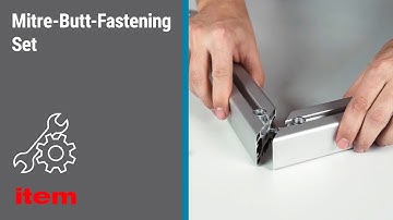 How do I join two aluminium profiles at any angle using the item Mitre-Butt-Fastening Set?