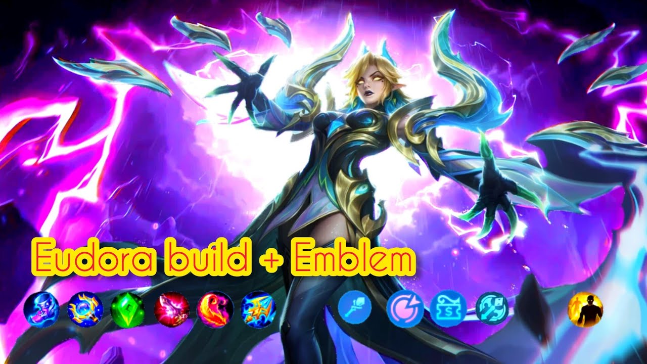 INI TRIK REKOMEND EUDORA BUILD TERSAKIT | GAMEPLAY EUDORA BUILD + EMBLEM  #mobilelegendsbangbang
