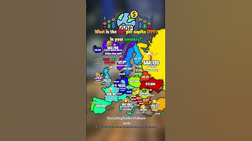 What is the GDP per capita(PPP) in your country? 💰💸 #shorts #map #europe #geography
