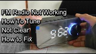 How to Tune FM Radio Frequency on a Portable Bluetooth Speaker | Fix White Noise & No Signal