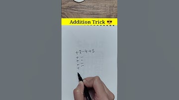 Addition trick 😎 #addition #additiontricks #mathtricks #maths #kidseducationwithfun
