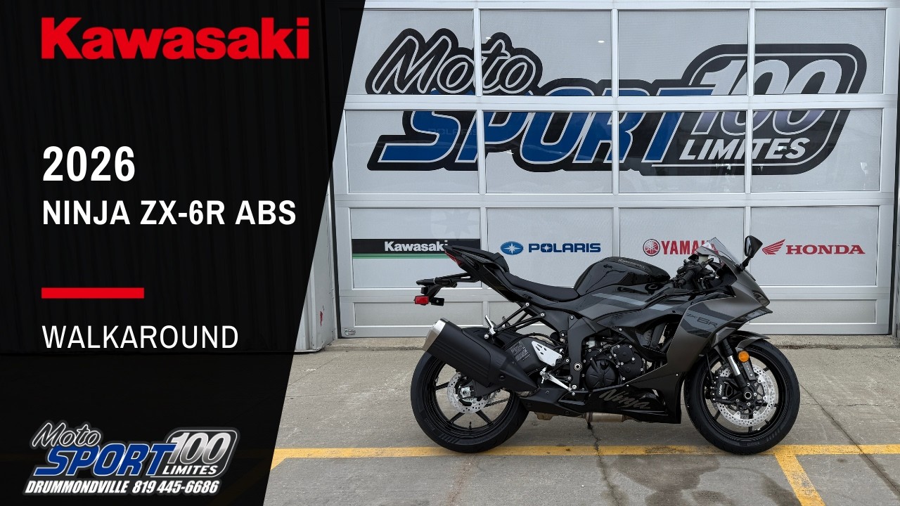 ホ　familiar New 2026 Kawasaki NINJA ZX-6R in Drummondville