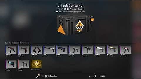 Opening a CS:GO case til a gold appears... DAY 300