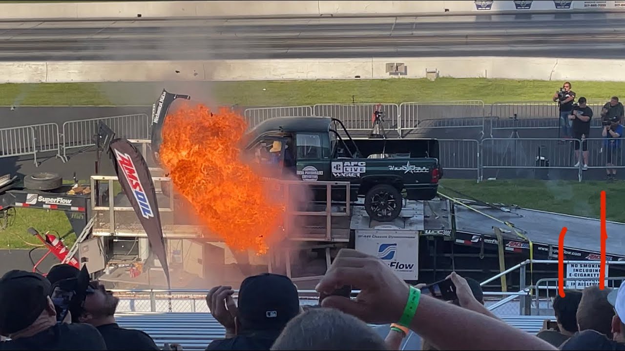 Watch This Diesel Powered Dodge Explode On A Dyno