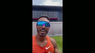 Yupun Abeykoon ran under 10 seconds to win the 100m internationally for the first time.