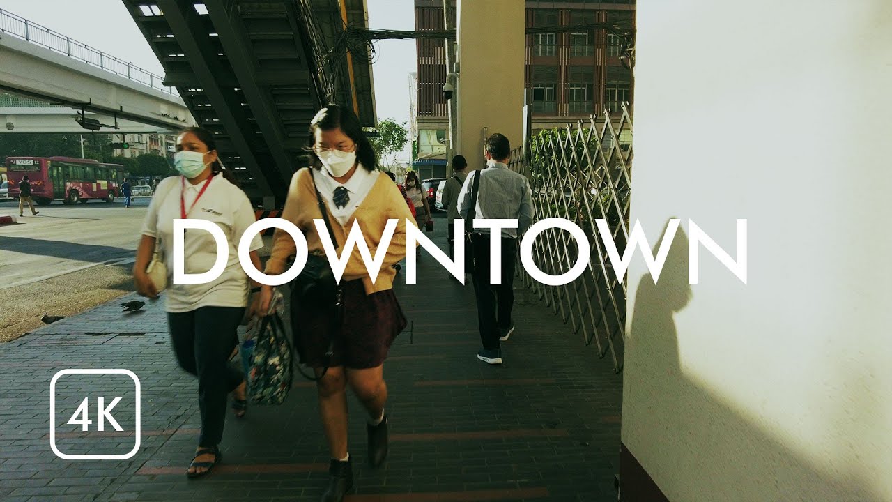 🇲🇲 Walking around DOWNTOWN YANGON MYANMAR 2023 | Binaural City Sound