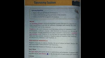 Class 4 Computer Chapter 2 Operating system (Part 1)