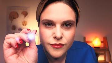 ASMR Doctor Check-Up For Concussion After Head Injury