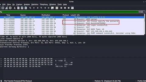 Finding Credentials with Wireshark  |  FTP Enumeration & Wireshark Password Extraction | Pentesting