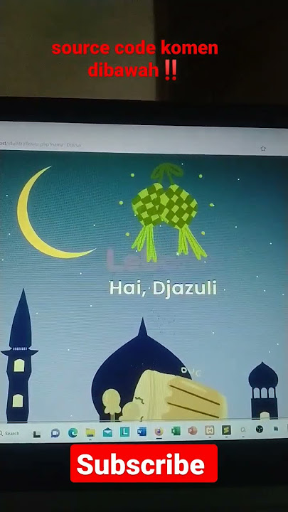 Buat Ucapan SELAMAT IDUL FITRI 2023 dengan HTML CSS #htmlcss #coding #lebaran