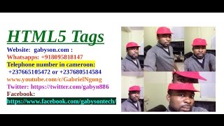 html5 and CSS3 for beginners, tutorial 4, HTML5 tags