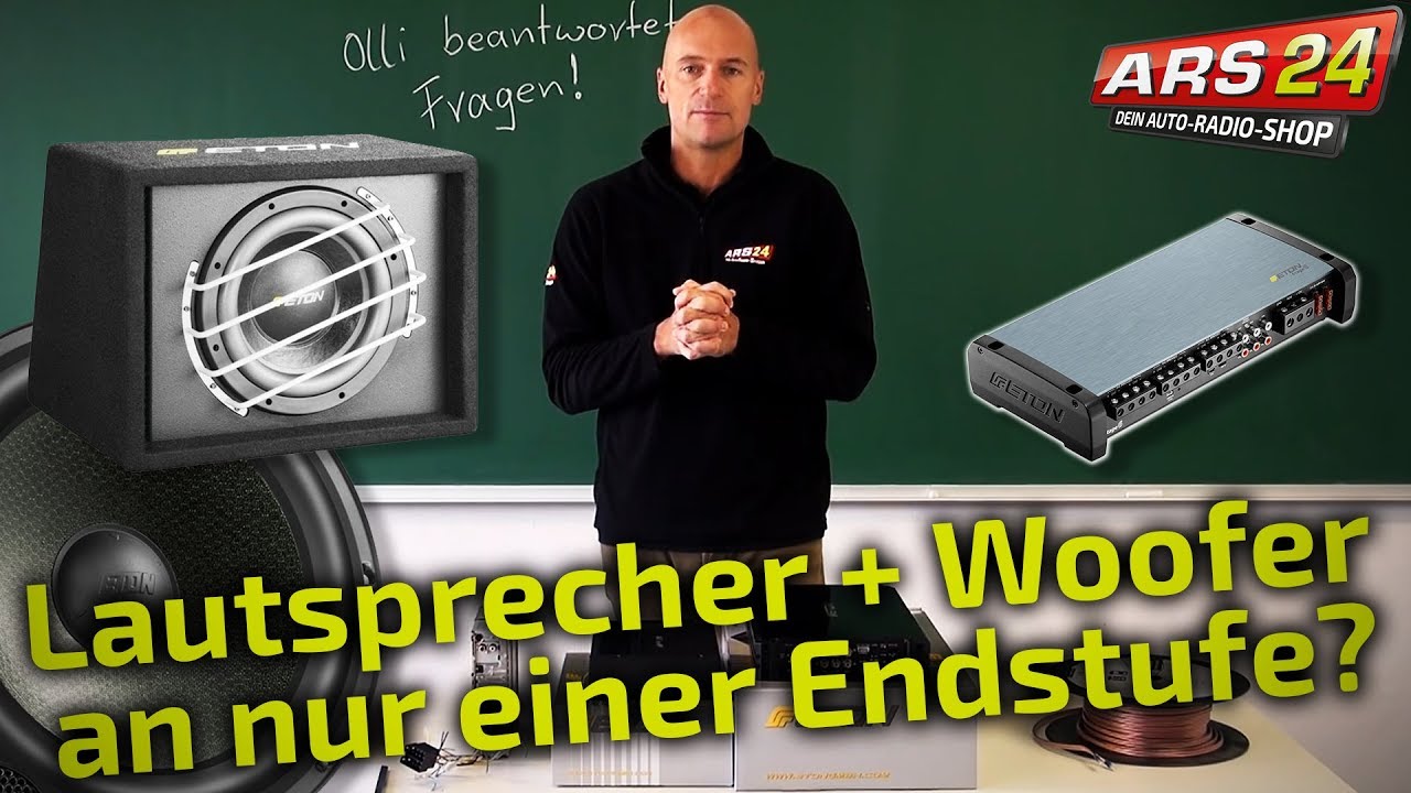 Lautsprecher und Subwoofer an einer Endstufe? Geht das?, Tutorial