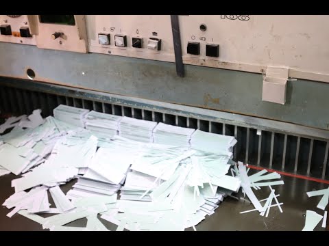 წუნდებული საარჩევნო ბიულეტენების განადგურების პროცესი