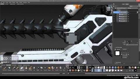 District 9 Arcgen gun texturing time-lapse