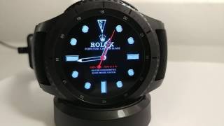 Gear S3 Frontier - Rolex Smooth Sweeping Motion Second Hand Watch Face by VÏNTÓRY BLAKE MOORE screenshot 1