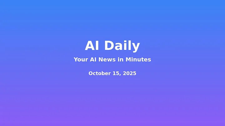 October 15, 2025 | AI Daily: Google/Yale C2S-Scale 27B model generates validated cancer hypothesis