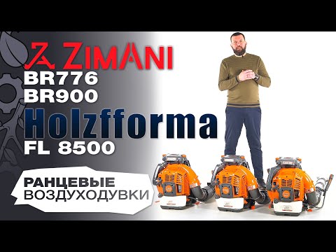 Обзор и сравнение на Воздуходувки Zimani BR776; BR900 и Holzfforma FL 8500