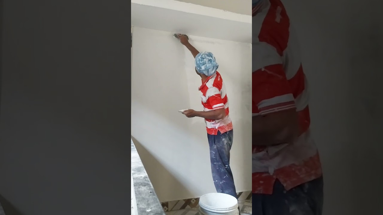 wall putty second coat home 🏠