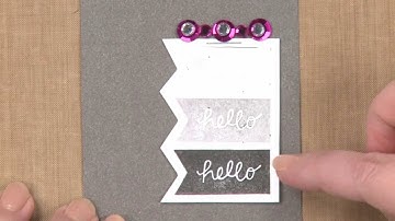 All About Stamping - Ombre Stamping: Stamp a Sentiment Without Re-Inking
