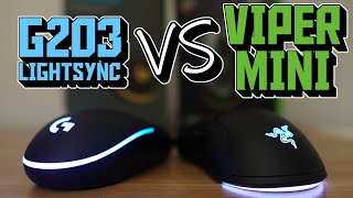 Logitech G203 LightSync vs Razer Viper Mini | Battle of the $40 Gaming Mice