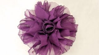 DIY, How to make Shaby Chic Fabric Flower, Tutorial