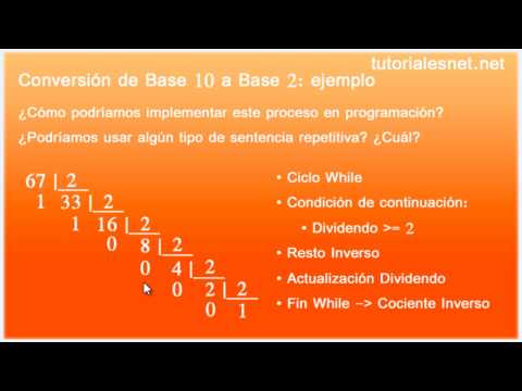 Conversión de un número en base decimal a base q | TutorialesNET