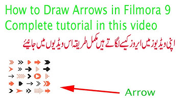 How to Draw Arrows Shapes In Filmora 9 [ Ibrar Technical World ]