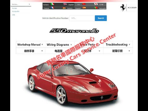 Ferrari 550 Maranello Workshop Manual Wiring Diagram