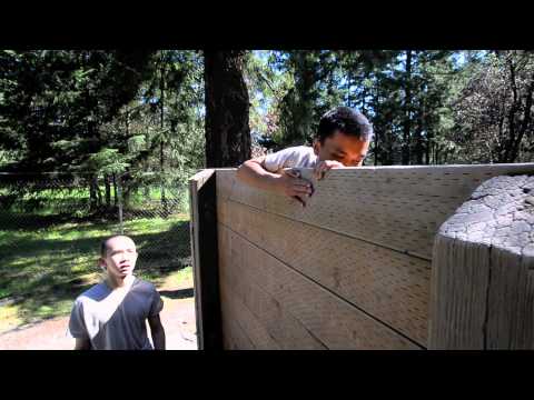 JROTC cadets face a challenge course