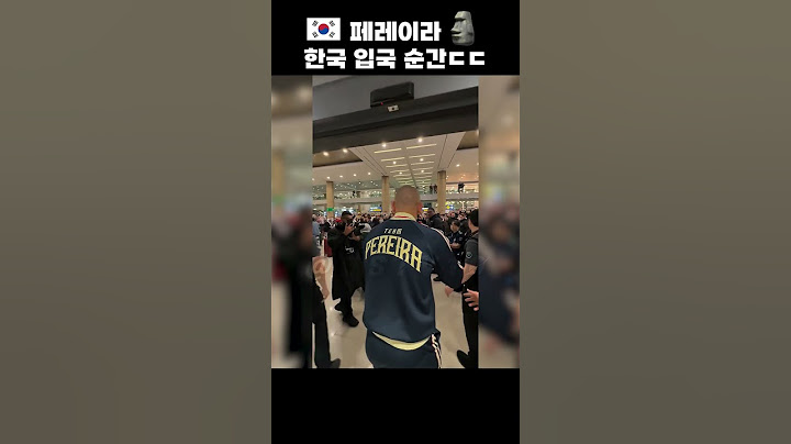 드디어 한국에 상륙한 알렉스 페레이라 ㄷㄷ