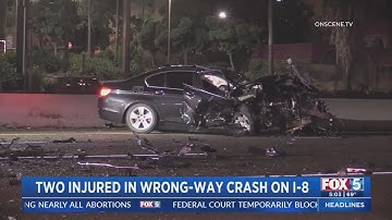 2 Injured In Wrong-Way Crash On I-8