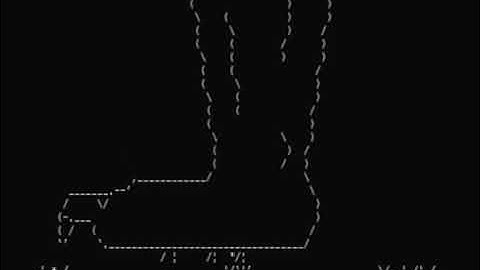 VT100 Animation: BambiVSGodzilla