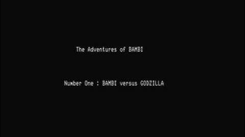 VT100 Animation: BambiVSGodzilla