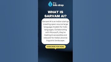 What Is Sarvam AI? #SarvamAI