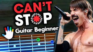 Can't Stop Guitar Lessons for Beginners Red Hot Chili Peppers Tutorial | Easy Chords + Lyrics