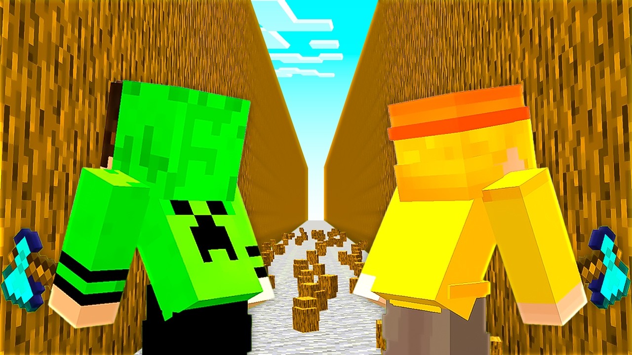 Entrei na CIVILIZAÇÃO de QUEBRAR MADEIRA no Minecraft - YouTube