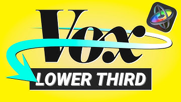 Create Lower Third Graphics Like Vox • Motion 5