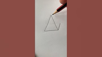 How to draw a 3D triangle #art #shorts #howto #howtodraw #drawing #3d #sketch #pencildrawing #shape