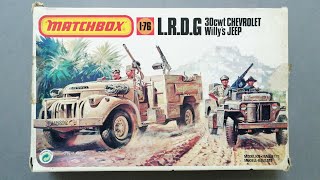 Matchbox 1/76 scale L.R.D.G / 30cwt Chevrolet and Jeep (Full Build)