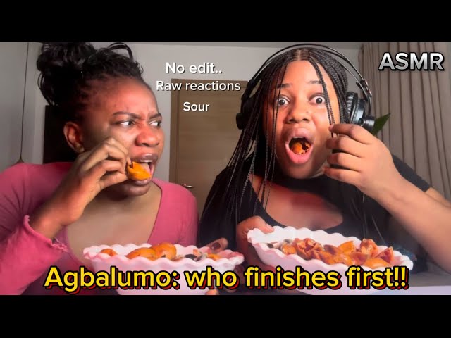 ASMR: AFRICA STAR APPLE 🍎 WHO FINISHES FIRST?????