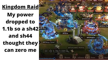 My power dropped to 1.1b, so a sh42 and sh44 hit me thinking they can zero me | KING OF AVALON