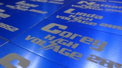 CNC Laser Fiber Engraving Custom Anodized Aluminium Name Badges