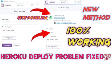 HEROKU DEPLOY BUTTON PROBLEM FIXED | HEROKU NEW UPDATE | LATEST DEPLOY METHOD
