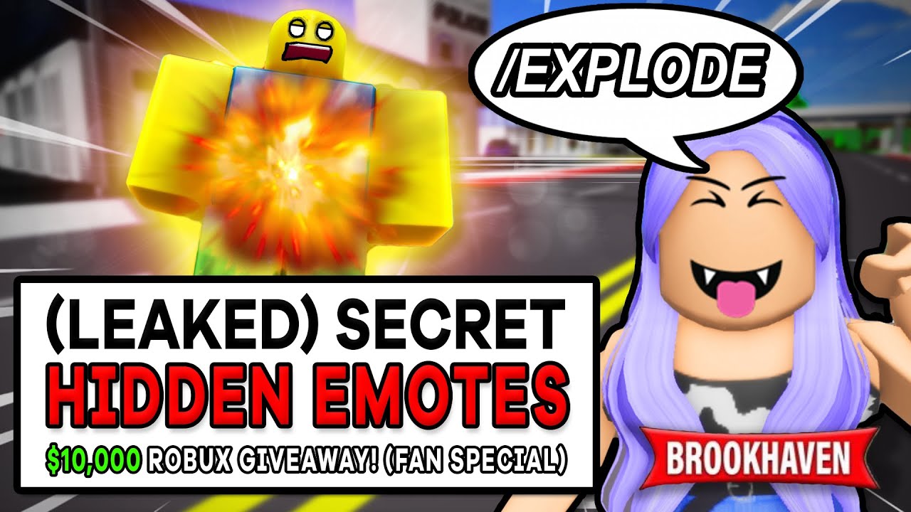 (NEW) All Hidden Emotes in Brookhaven (Roblox Brookhaven RP) 🏡 - YouTube